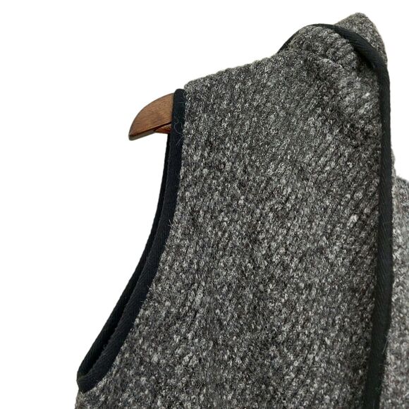 Anthropologie Greylin Vest Womens M/L Gray Wool Hooded Button Knitted Casual - Picture 10 of 11